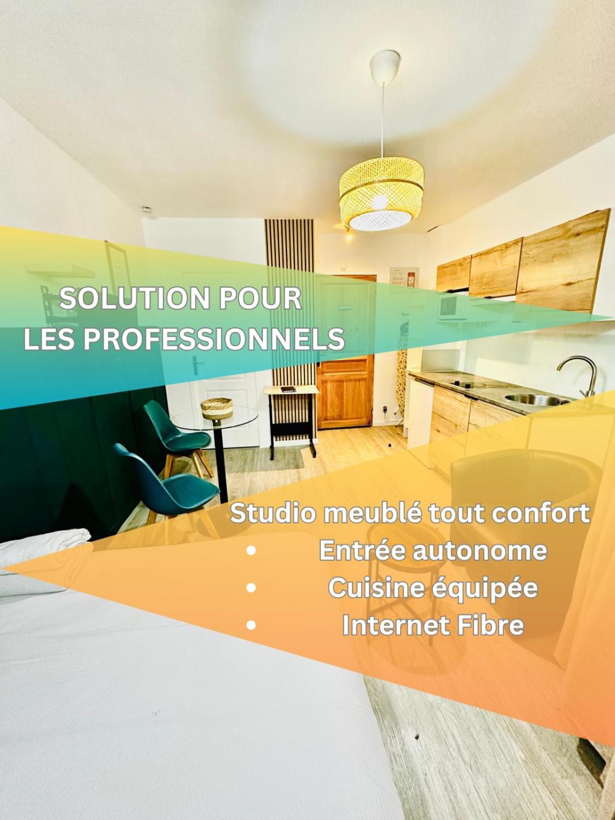 Btobed - Location Professionnelle - 2 Studios Confort - Proche Parc Des Expos Et Stade De France Le Bourget Eksteriør billede